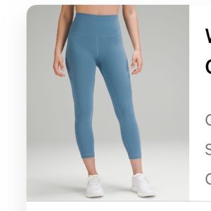 Lululemon Wunder Train Leggings 23”